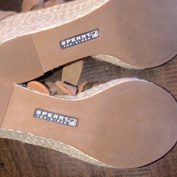 Milly for Sperry Top Spider size 8 M sequin wedges - Picture 4 of 5